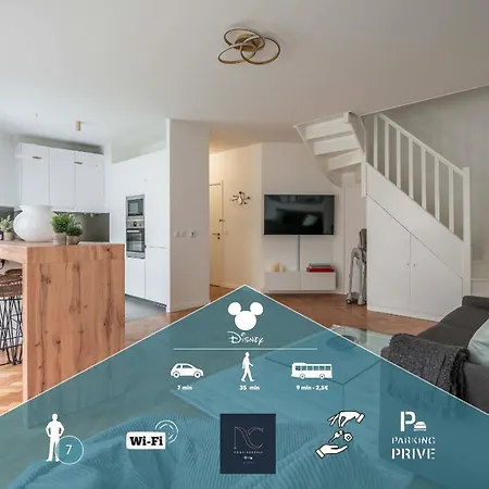*Disneyland-Paris* Duplex 7Pers, Parking, Wifi, Netflix Serris Buitenkant foto